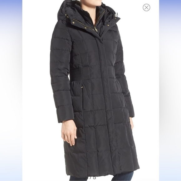 Via Spiga Jackets & Blazers - Via Spiga Womens Black Fur Down Insulated Coat Size Small
